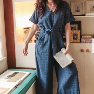 OddBird Co. Divane Jumpsuit in Indigo (L)